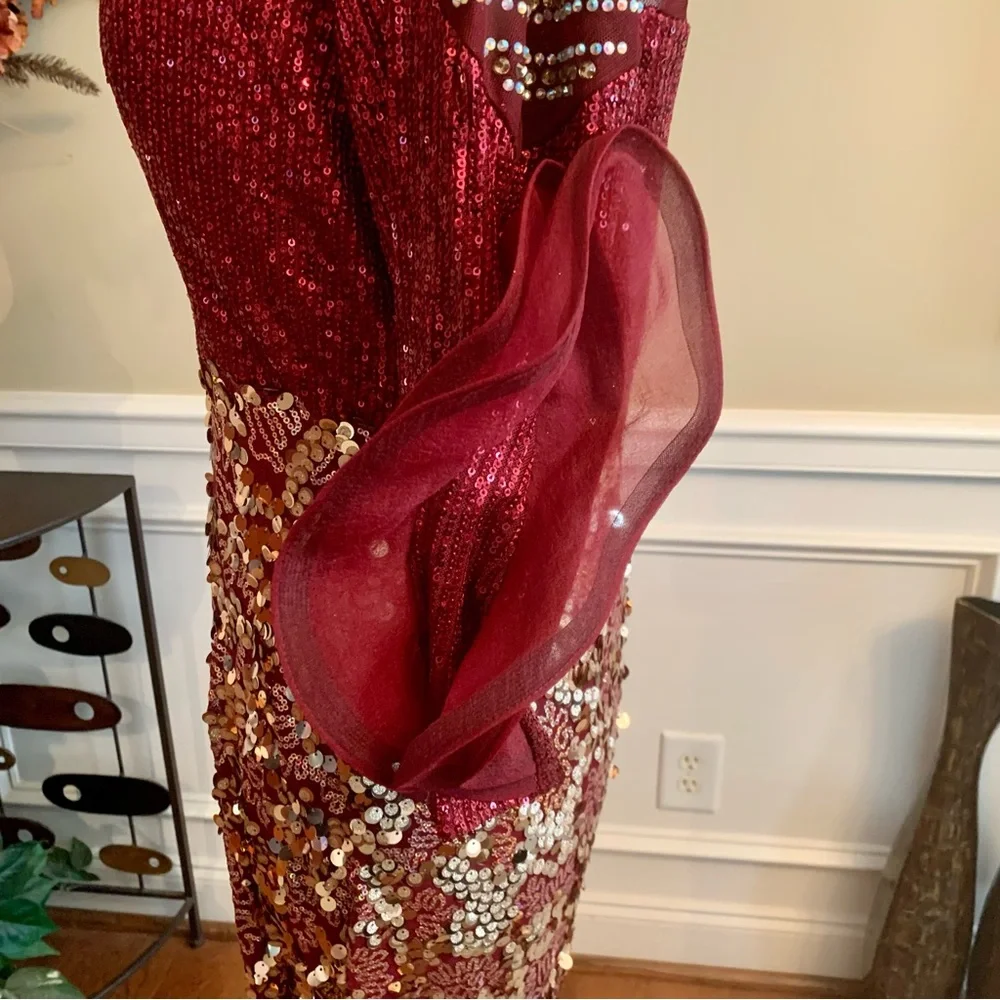 Bee Queen by Raseda Sequined Long Dress - Picture 8 of 11